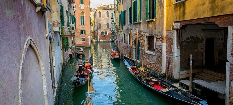 Wyschnięte kanały Wenecji