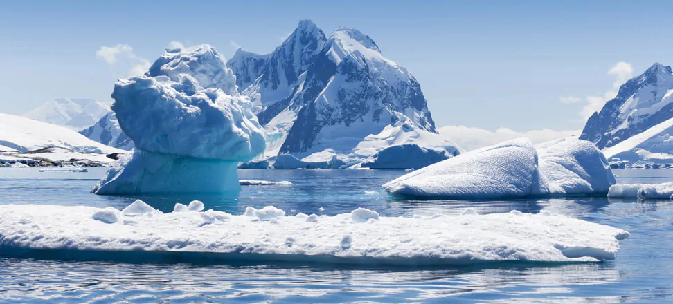 Glaciers in Antarctica